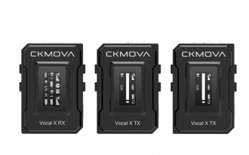 CKMOVA Vocal X V2 - podwójny zestaw bezprzewodowych mikrofonów na kamerę B-STOCK