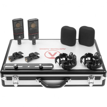 ‌Austrian Audio OC18 Dual Set Plus - Set of two large diaphragm microphone microphones