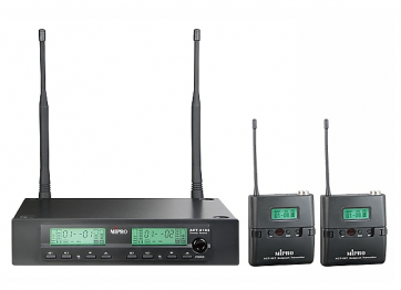 MIPRO ACT-312B/ACT-32T*2 (5NB) - Two-channel wireless diversity system with two bodypack transmitters, ACT function, 1/2-Rack B-STOCK
