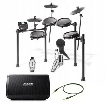 Alesis Zestaw Nitro Mesh Kit + Strike AMP 12 + kabel