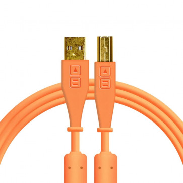 DJ Techtools kabel 1.5m z USB-A na USB-B pomarańczowy
