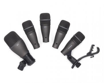 Samson DK705 - Set of 4xQ72 + 1xQ71 drum microphones, a suitcase