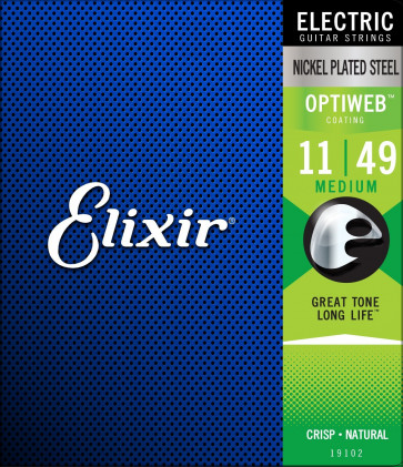Elixir 19102 optiweb Medium 11-49 - struny elektryczne