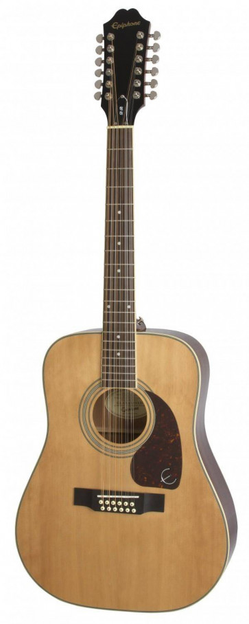 Epiphone Songmaker DR-212 Square Shoulder 12-string NA Natural - 12-string Acoustic Guitar in Natural Finish