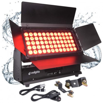 EVOLIGHTS 60x10W RGBW LED WALL WASHER - IP65 Outdoor Floodlight
