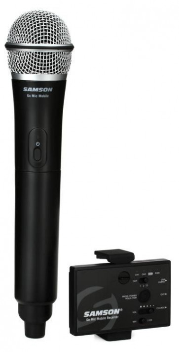 Samson GO MIC MOBILE - 2-channel wireless set with a handheld microphone Q8. for mobile devices / cameras