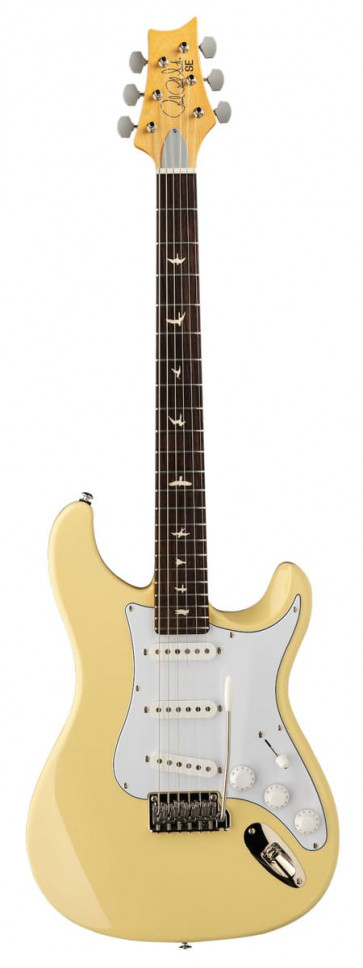PRS SE Silver Sky Moon White front