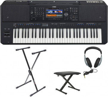 Yamaha PSR-SX700 - Digital Keyboard + STAND + THRONE + HEADPHONES