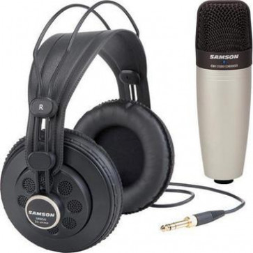 Samson C01 + SR850 - Condenser Mic / Headphones Bundle