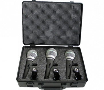 Samson Q6 CL3P- Dynamic Microphone 3 Pack