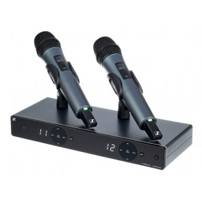 Sennheiser XSW 1-825 DUAL-B - 2-channel wireless system for singers and presenters. Stable UHF band, built-in antennas and streamlined interface.