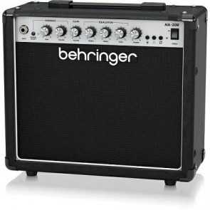 ‌Behringer HA-20R - 20 Watt Guitar Amplifier with 2 Independent Channels, VTC Tube Modeling, Reverb and Original Bugera 8" Speaker