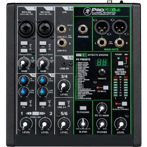 MACKIE PROFX 6 v 3 - Professional Effects Mixer with USB