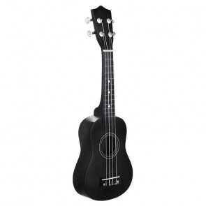 NN UK 01 BLACK - ukulele sopranowe czarne pokrowiec