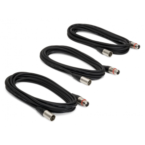 Samson MC18 - A set of three microphone cables with XLR plugs.