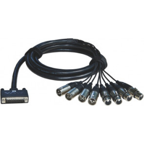 ALVA - Cable D-Sub25 - 4 x XLRf / 4 x XLRm 6m