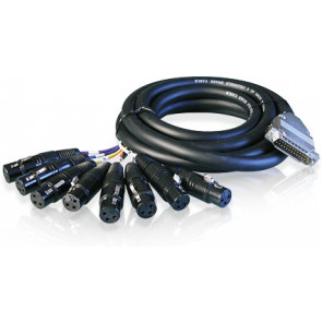 ALVA - Cable D-Sub25 - 8 x XLRf 3m