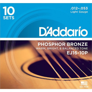 DADDARIO EJ16-10P - Struny do gitary akustycznej