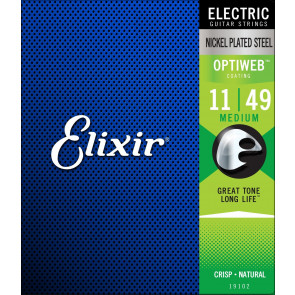 Elixir 19102 optiweb Medium 11-49 - struny elektryczne