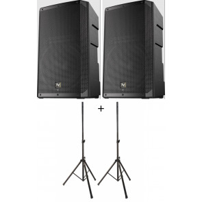 ‌Electro-Voice ELX200-15P - 15" powered loudspeaker - PAIR + TRIPODS