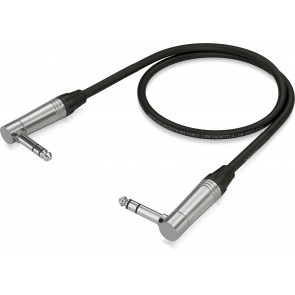 ‌Behringer GIC-60 4SR - Gold Performance 0.60 m (2 ft) Instrument Patch Cable with 1/4" TRS Right-Angled Connectors