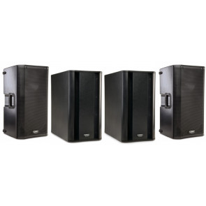 QSC 2x K12 + 2x KSUB - pair of active speakers with pair of subwoofers