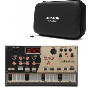 ‌KORG VOLCA DRUM + Analog Cases PULSE - CYFROWY SYNTEZATOR PERKUSYJNY+ case