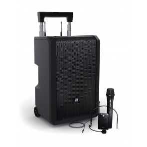 LD Systems ANNY® 10 HBH 2 B8 - Mobile Bluetooth® speaker with wireless microphones