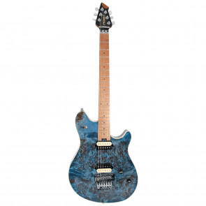 Peavey HP2 Poplar Burl RM Transparent Blue - electric guitar widok frontu