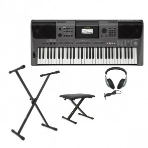 Yamaha PSR-I500 - Digital Keyboard + STAND + THRONE + HEADPHONES
