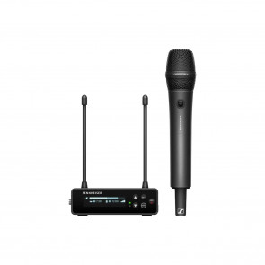 ‌Sennheiser EW-DP 835 SET (R1-6: 520-576 MHz) - Portable digital UHF wireless microphone system with SKM-S handheld transmitter and MMD 835 cardioid dynamic microphone module for filmmakers, content creators, and broadcasters.