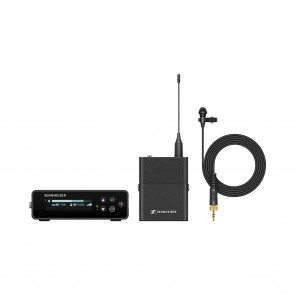 ‌Sennheiser EW-DP ME 2 SET (Q1-6) - Portable digital UHF wireless microphone system with ME 2 omnidirectional lavalier or ME 4 cardioid lavalier for filmmakers, content creators, and broadcasters.