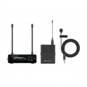 Sennheiser EW-D ME4 SET (Q1-6) - Portable digital UHF wireless microphone system with ME 2 omnidirectional lavalier or ME 4 cardioid lavalier for filmmakers, content creators, and broadcasters.