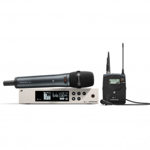 ‌Sennheiser ew 100 G4-ME2-835-S-B - Rugged all-in-one combo wireless system for singers, presenters and moderators B: 626 - 668 MHz