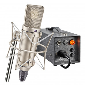 Neumann U 67 Set - LAMP MICROPHONE WITH POWER SUPPLY AND WALL-MOUNTED HOLDER