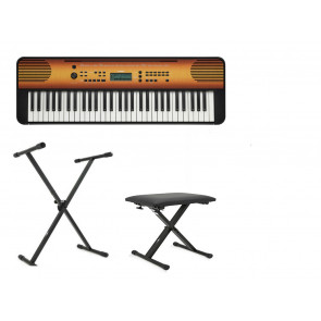 Yamaha PSR-E360 MA - Digital Keyboard maple + STAND + THRONE