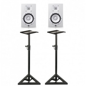 Yamaha HS7 WH - studio monitor Pair + stands