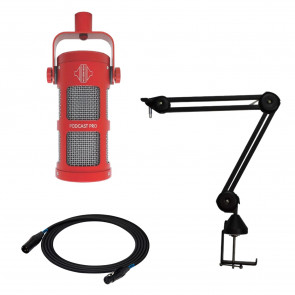 Sontronics PODCAST PRO RED + microphone boom arm + cable