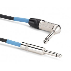 ‌Samson TIL10 - 3 mtr instrumental cable JACK - JACK angled - 6mm, PVC