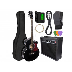 V-TONE EAG SET BK - Electro-acoustic guitar and guitar amplifier zestaw