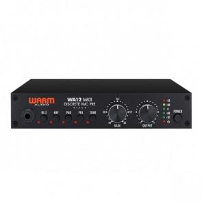 ‌Warm Audio WA12 MKII Black - przedwzmacniacz mikrofonowy front