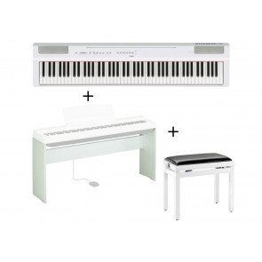 Yamaha P-125aWH - DIGITAL PIANO + stand + Bench