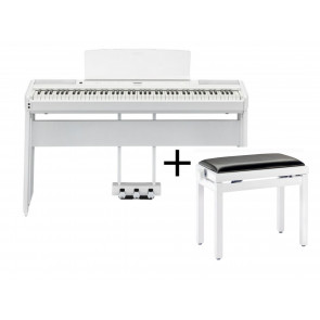 Yamaha P-515WH - DIGITAL PIANO + Stand + Bench + Footpedal