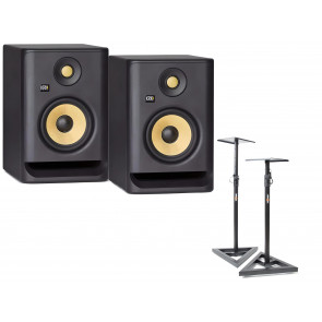 KRK RP5 G4 - pair of activ monitors + Tripods