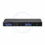 Shure SLXD4Q+ quad-channel digital receiver 470-606 MHz, black, front view