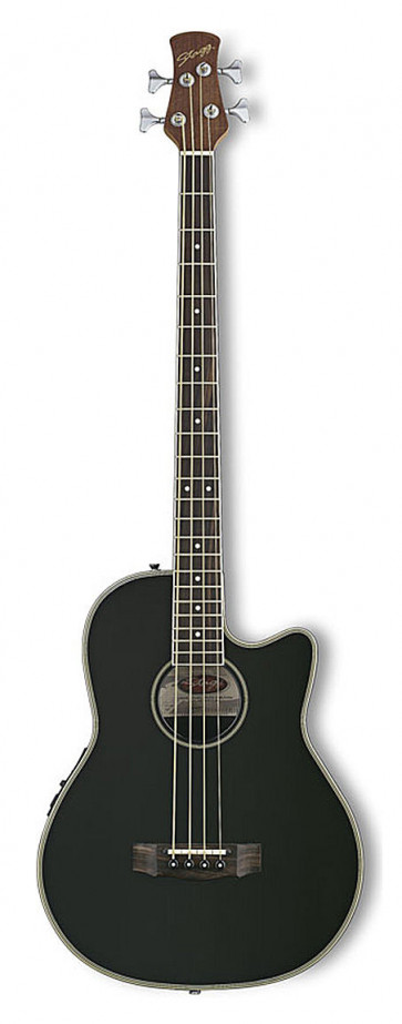 Stagg AB1006CE-BK - elektroakustische Bassgitarre