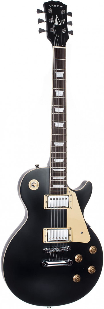‌Arrow LP 22 Active Night Black Mat Rosewood - Gitara elektryczna front