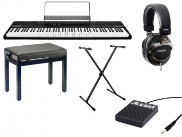 ALESIS Recital - zestaw pianino statyw ława pedał słuchawki