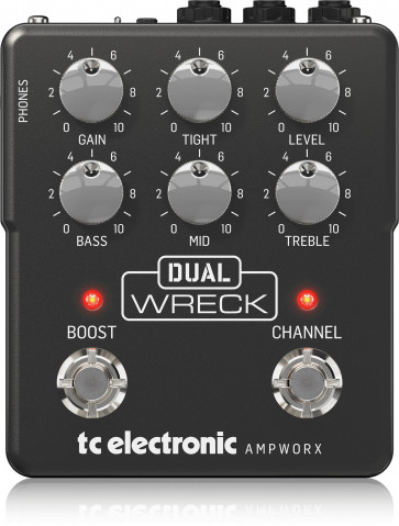 ‌TC Electronic DUAL WRECK PREAMP - Twin-Channel Guitar Preamp