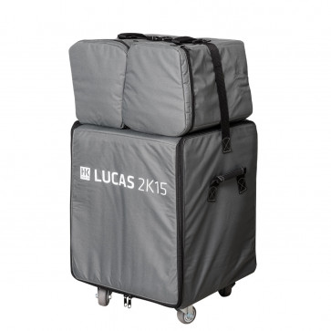 ‌HK Audio LUCAS 2K15 torba na kółkach plus pokrowce (1x Sub Cover, 2x Sat Cover)